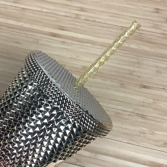 Starbucks Gold Metallic Grande Studded Tumbler NWT - Picture 7 of 8